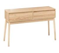 5five - Console 2 tiroirs Effet chêne Naturel abana