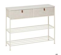 Console 2 tiroirs avec range-chaussure argileTISSA - 5five
