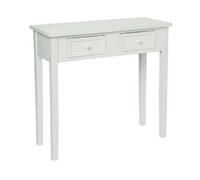 Console 2 tiroirs blanche Charme