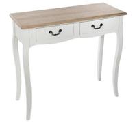 Console 2 Tiroirs ""Chrysa"" 86cm Naturel