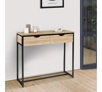 IDMarket - Console 2 tiroirs Detroit Design Industriel