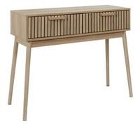 AltoBuy Console PAJAN - 2 tiroirs effet bois avec tasseaux