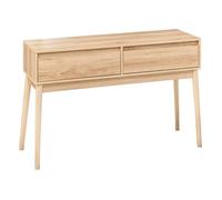 Console 2 tiroirs effet chêne naturel ""Abana"" - 5 five simply smart