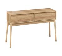 Console 2 tiroirs Liam en bois - Marron