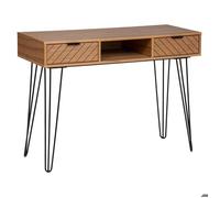 Atmosphera - Console Naomi - 2 tiroirs - Bois et métal