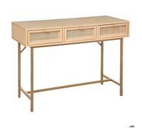 Console 3 tiroirs ""Rayo"" cannage rotin L110cm - Atmosphera createur d'interieur