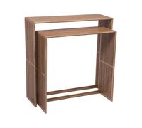 Console - AMADEUS - Calopsite - Set de 2 - Teck - Contemporain - Marron