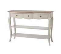 Console - AMADEUS - Maddy - Beige patiné - Bois massif - 120x40x80 cm