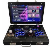 Console Arcade 35000-en-1, écran pliable de 21", 128 Go de stockage | Commandes à double joueur et design de boîte métallique avec fonctions de recherche, de masquage et de pause.