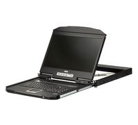 Console Aten 1U courte USB HDMI avec clavier allemand, CL3700NW-DE
