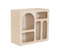Console avec 5 niches - Effet marbre beige - LUELA