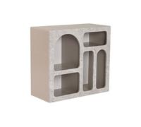 Vente-unique - Console avec 5 niches - Effet marbre Gris - LUELA