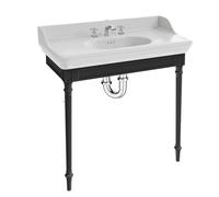 Console avec plan vasque - JACOB DELAFON - Cléo 1889 - Style rétro authentique - Chromé - 3 trous
