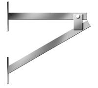 Console avec rallonge 50 - 250 mm - double paroi - Schräder Future DW 100 mm