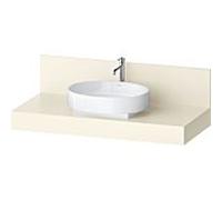 Console Balcon Duravit BA90580IDID0000 120 x 55 x 37 cm, découpe 2000 , vasque centrale, ivoire mat