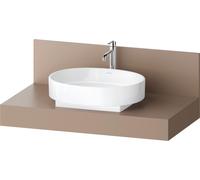 Console Balcoon Duravit rectangulaire, 1 découpe au centre , 1000x550x370mm, BA90570IFIF0000, Couleur: ombre