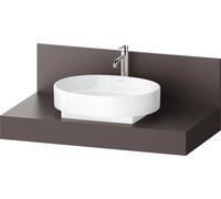Console Balcoon Duravit rectangulaire, 1 découpe au centre , 1000x550x370mm, BA90570IGIG0000, Couleur: Marron ardoise