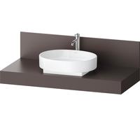 Console Balcoon Duravit rectangulaire, 1 découpe au centre , 1200x550x370mm, BA90580IGIG0000, Couleur: Marron ardoise