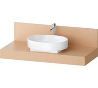 Console Balcoon Duravit rectangulaire, 1 découpe au centre , 1200x550x370mm, BA90580IHIH0000, Couleur: Terraccino