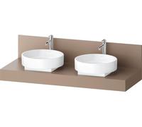Console Balcoon Duravit rectangulaire, 2 découpes des deux côtés , 1400x550x370mm, BA90610IFIF0000, Couleur: ombre