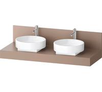 Console Balcoon Duravit rectangulaire, 2 découpes des deux côtés , 1400x550x370mm, BA90610IFIF0000, Couleur: Ombrelle