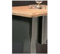 Console baroque en bois - CELESTINE - Noir - 1 tiroir