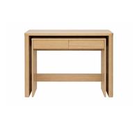 Console bureau d'appoint avec tiroirs finition bois clair chêne L110 cm ENOLA