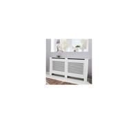 Console cache-radiateur 152x19x83 cm blanc