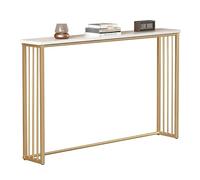Console Cache-radiateur, Table d'appoint étroite et Moderne avec Structure en métal pour entrée ou Salon