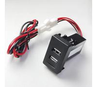 Console Centrale À Port USB Compatible Avec VW Pour Transport Pour T4 Voiture Double Prise Chargeur Lumière Bleue Adaptateur Charge À Double Port Interface USB AUX voiture