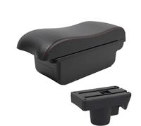 Console Centrale Accoudoir Pour Opel Pour Astra H 2006-2011 Boîte De Rangement Incurvée Double Couche Avec Port USB Pour Accoudoir Central(A1 Black red NO USB)