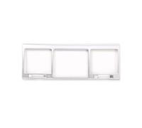 Console Centrale De La Garniture Pour Benz W463 G500 G55 2004 - 2011 Garniture De Cadre Ventilation Climatisation Centrale Intérieure Voiture En Fiber Carbone(Silver)