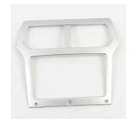 Console Centrale De La Garniture Pour Ford Pour Explorer 2011 2012 2013 2014 2015 Noir Carbone Console Intérieure Couverture De Navigation Cadre Garniture ABS 1 Pièces(Silver)