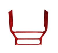 Console Centrale De La Garniture Pour Ford pour Mustang GT 2015-2021 Autocollant De Décoration Pour Console Multimédia Cadre Garniture Navigation Intérieure Voiture(Style A(Red))