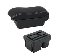 Console centrale en cuir à double couche espace de rangement, compartiment d'accoudoir boîte de rangement dédiée aux accessoires de voiture adaptés, pour VW Golf 7 Mk7 2014-2019