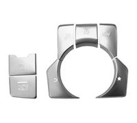 Console Centrale Garniture Couvercle Bouton Frein Stationnement Électronique Automatique En Aluminium Pour Mazda 3 Pour AXELA Pour MAZDA 6 Pour ATENZA CX-3 CX-4 CX-5(Argent)