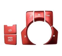 Console Centrale Garniture Couvercle Bouton Frein Stationnement Électronique Automatique En Aluminium Pour Mazda 3 Pour AXELA Pour MAZDA 6 Pour ATENZA CX-3 CX-4 CX-5(rouge)