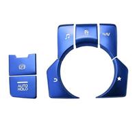 Console Centrale Garniture Couvercle Bouton Frein Stationnement Électronique Automatique En Aluminium Pour Mazda 3 Pour AXELA Pour MAZDA 6 Pour ATENZA CX-3 CX-4 CX-5(Bleu)