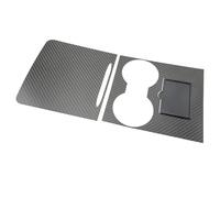 Console Centrale Garniture Garniture Panneau Couverture D'accoudoir Console Centrale Avant Voiture Noire Fiber Carbone Pour Teslaes Modèle 3 Y 2021 Décoration 3 Pièces/ensemble