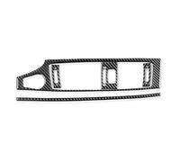 Console Centrale Garniture Pour BMW Pour X3 F25 Pour X4 F26 2011-2017 Autocollant Décoratif En Fibre Carbone Pour Tableau Bord Ventilation Climatisation D'intérieur Voiture(BLACK LHD)