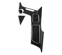 Console Centrale Garniture Pour Corvette Pour C7 2014-2019 Accessoires De Voiture Console Centrale Porte-gobelet Autocollant Revêtement D'habillage Intérieur(Noir)