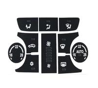 Console Centrale Garniture Pour Opel Pour Mokka 2013 - 2015 Autocollant Décoratif Pour Bouton Commande A/C Autocollant Réparation Bouton Radio Accessoires Voiture Garniture Panneau Console(Automatic A