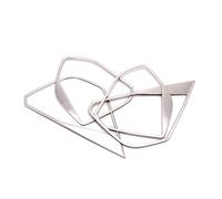 Console Centrale Panneau 4 Pièces Pour Peugeot 3008 5008 Pour GT 2017 2018 2019 2020 2021 2022 Couvercle Haut-parleur Porte Voiture Garniture Intérieure Acier Inoxydable Panneau Console Centrale(Silve