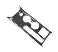Console Centrale Panneau Pour VW Pour Polo 2019 2020 ABS Voiture Console Centrale Panneau Changement Vitesse Porte-Gobelet Cadre Couverture Garniture décoration autocollante(Carbon Fiber Texture)