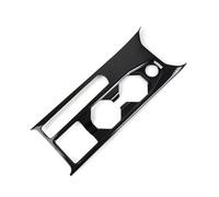 Console Centrale Panneau Pour VW Pour Polo 2019 2020 ABS Voiture Console Centrale Panneau Changement Vitesse Porte-Gobelet Cadre Couverture Garniture décoration autocollante(Bright Black)