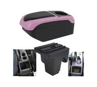 Console Centrale Rangement Pour Focus 3 Mk3 2011-2023 Boîte Rangement En Cuir Pour Console Centrale Accessoires Pour Accoudoir Voiture(S1 Black-pink 6usb)