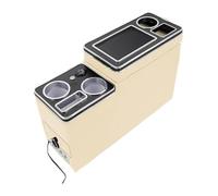 Console Centrale Rangement Pour Hyundai Pour Grand Pour Starex Rangée Avant Garde-corps Coffret Général Affaires Accoudoir Magasin Central Voiture(4th Beige)