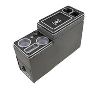 Console Centrale Rangement Pour Hyundai Pour Grand Pour Starex Rangée Avant Garde-corps Coffret Général Affaires Accoudoir Magasin Central Voiture(5th Gray)