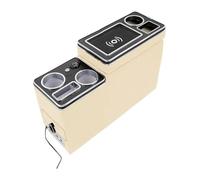 Console Centrale Rangement Pour Hyundai Pour Grand Pour Starex Rangée Avant Garde-corps Coffret Général Affaires Accoudoir Magasin Central Voiture(5th Beige)