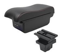 Console Centrale Rangement Pour Skoda Pour Octavia Pour Yeti Mk2 A5 Accoudoir Boîte Rangement Pour Voiture Accessoires Et Pièces Intérieures(B1 Black Red 3 Usb)